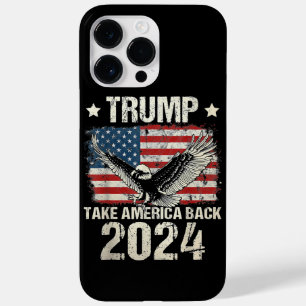 Coque Case-Mate iPhone drapeau Trump 2024 reprenons l'Amérique hommes fem