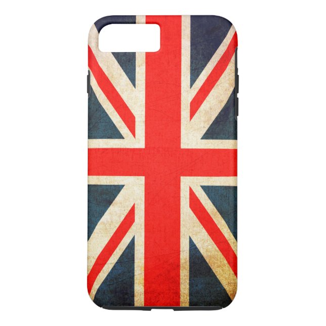 Coques Case-Mate iPhone Drapeau Union Jack à Grunge (Dos)