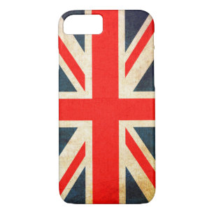 Coque iPhone 8/7 Drapeau Union Jack à Grunge