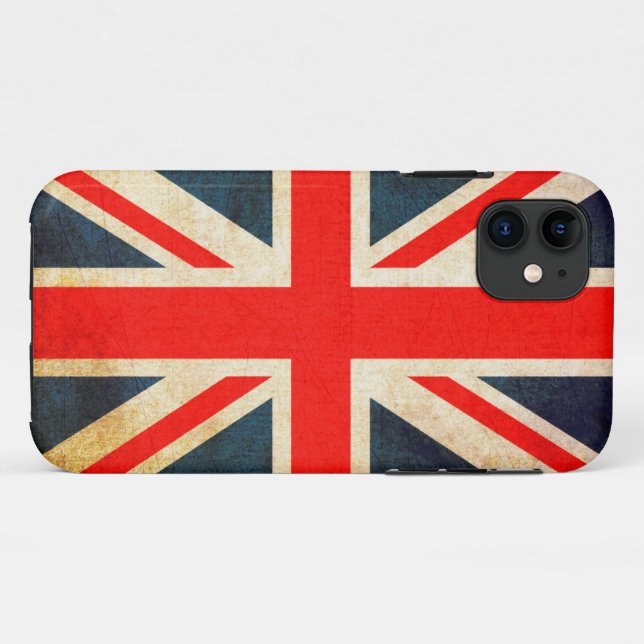 Coques Case-Mate iPhone Drapeau Union Jack dans le Coque-coque iphone Grun (Dos (Horizontal))