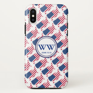 Case-Mate iPhone Case Drapeau USA Amérique Monogramme Vie Chrétienne Abo