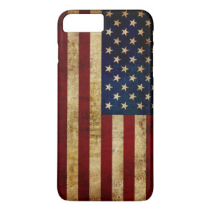 Coque iPhone 7 Plus Drapeau USA / Grunge