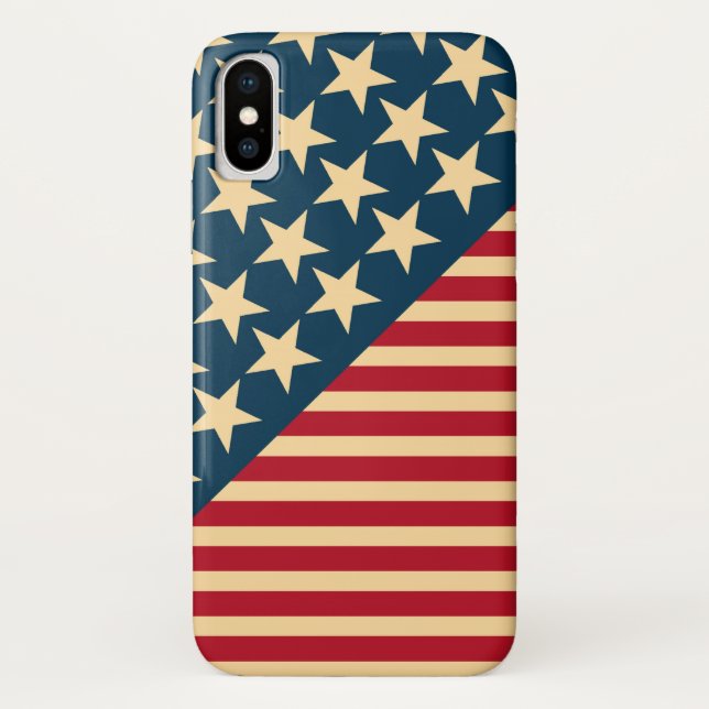 Coques Case-Mate iPhone Drapeau vintage (Dos)