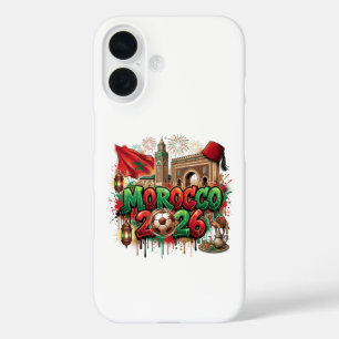 Coque Pour iPhone 16 Drapeau Vintage Marocain Africain Maroc
