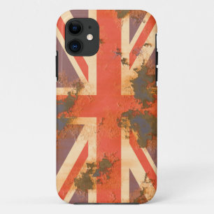 Coque Case-Mate iPhone Drapeau vintage rouillé du Royaume-Uni