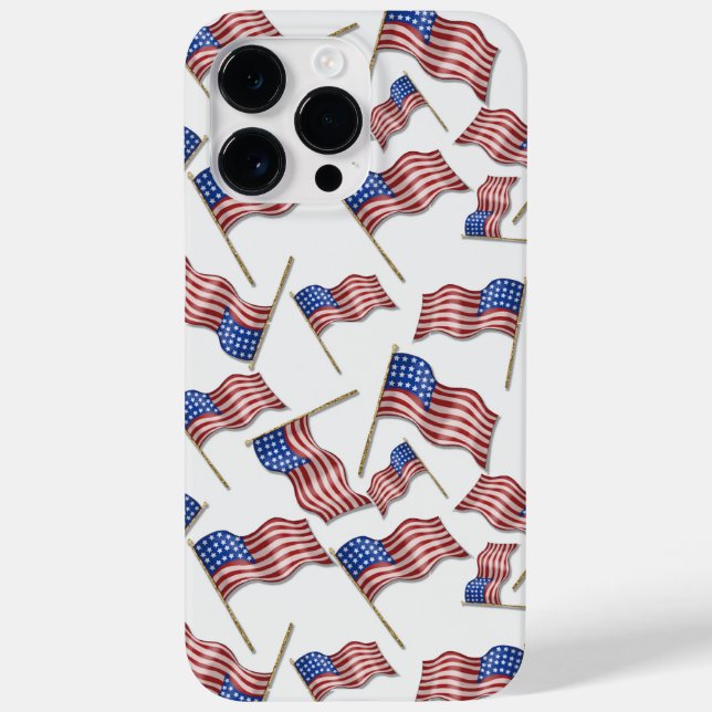 COQUES Case-Mate iPhone DRAPEAUX AMÉRICAINS BLEU BLANC ROUGE (Verso)