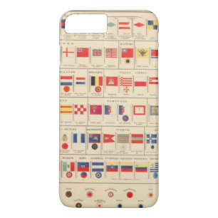 Coque iPhone 8 Plus/7 Plus Drapeaux, insignes
