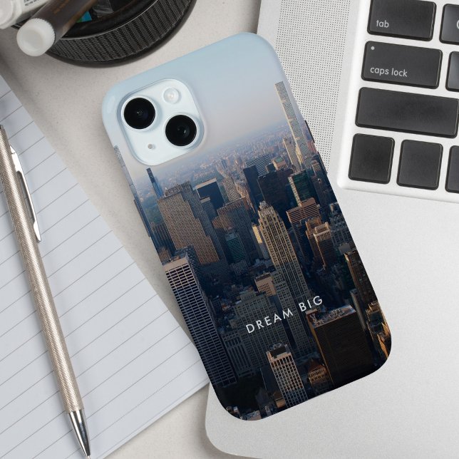 Coques Case-Mate iPhone Dream Big City Landscape Motivational (Available for multiple types of phones, iPhone, Android, etc.)