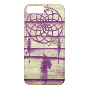 Coque iPhone 7 Plus Dream Catcher Purple Wood