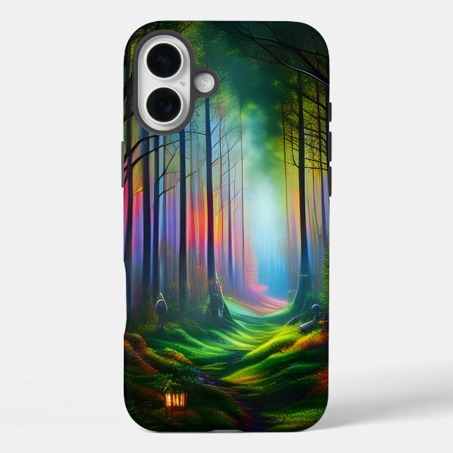 Coques Case-Mate iPhone Dreambow Coloured Forest Trail Digital AI Art (Verso)
