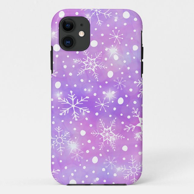 Coques Case-Mate iPhone Dreamink Snowflakes et Stars Noël (Dos)