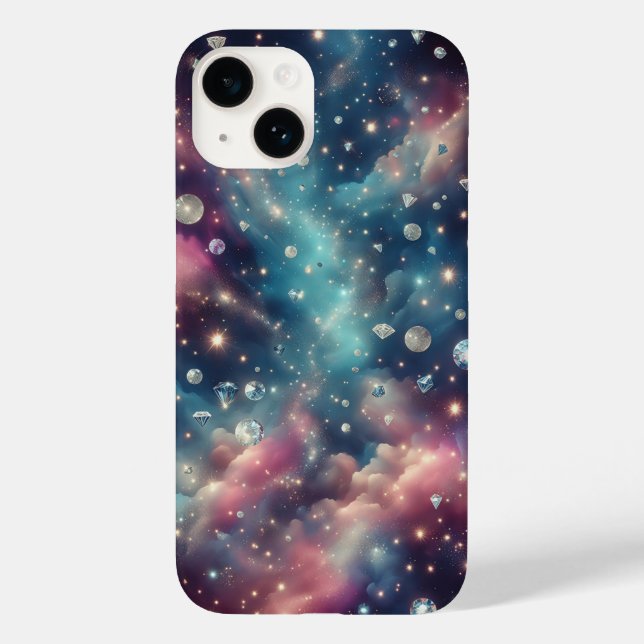 Coques Case-Mate iPhone Dreamy Galaxy Diamond Space Glitter Stars Pastel N (Verso)
