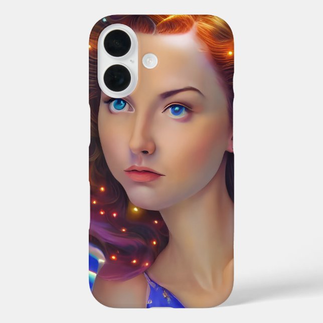 Coques Case-Mate iPhone Dreamy Girl with Rainbow Lights (Verso)