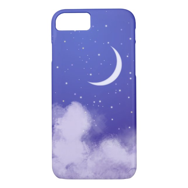 Coques Case-Mate iPhone Dreamy Night Sky avec Crescent Moon (Dos)