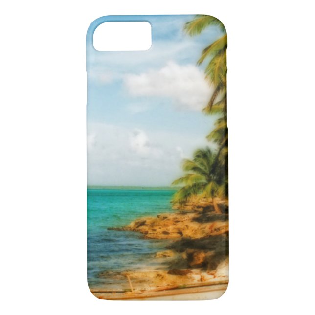 Coques Case-Mate iPhone Dreamy Tropical Beach avec Rowboat (Dos)