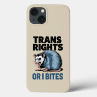 Droits des trans ou je mords Gay Drôle Fierté LGBT