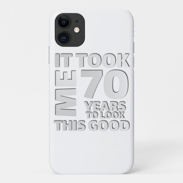 Coques Case-Mate iPhone Drôle 70 ans disant citation (Dos)