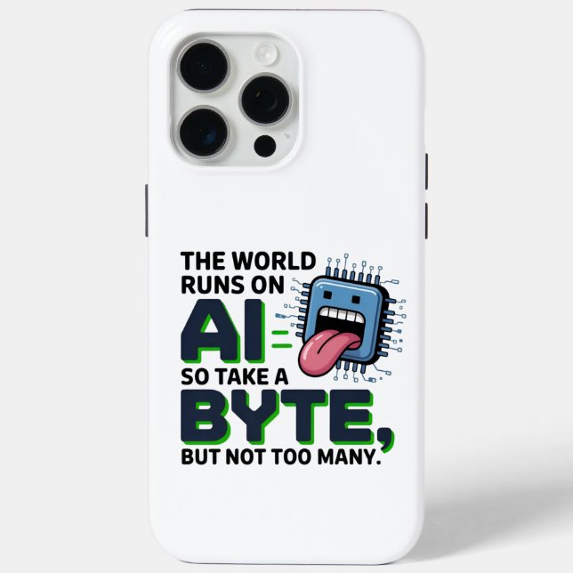 Coques Case-Mate iPhone Drôle AI Byte Citation - Geek technique Humour (Verso)
