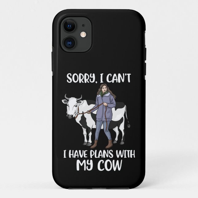 Coques Case-Mate iPhone Drôle Amant Vache Femmes Cute Vache Cadeau Filles  (Dos)