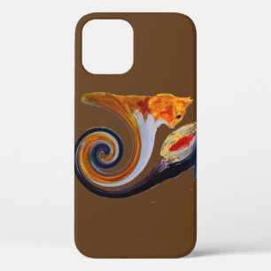 Case-Mate iPhone Case Drôle Art Musical Abstrait Poisson Rouge Chat Roux