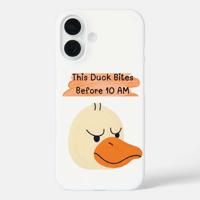Coques Case-Mate iPhone Drôle Canard - "Ce Canard Mord Avant 10H" (Verso)