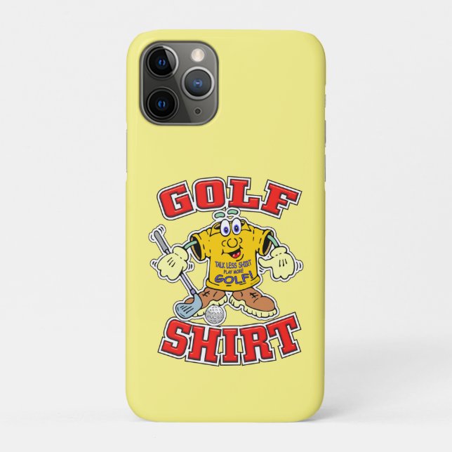 Coques Case-Mate iPhone Drôle Cartoon Golf Shirt cadeau pour les golfeurs (Dos)
