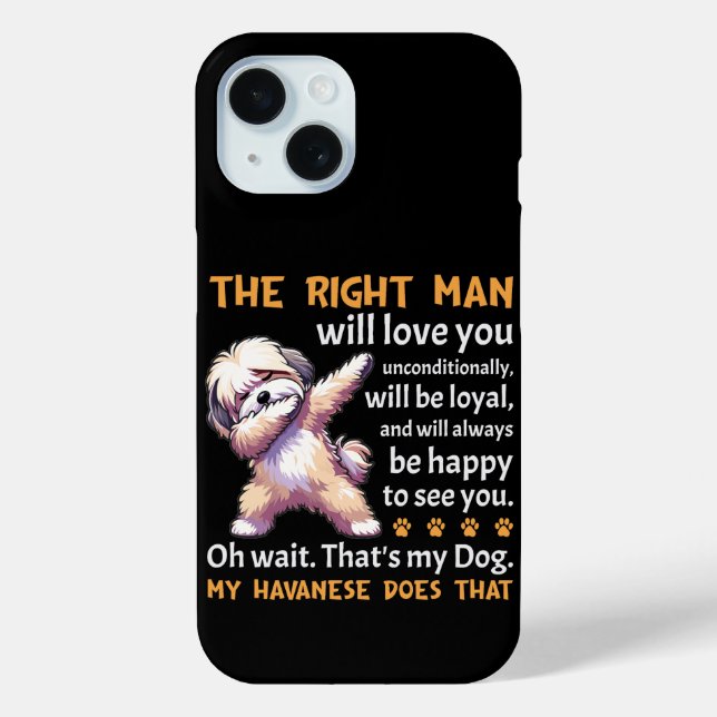 Coques Case-Mate iPhone Drôle Chien Havanais (Verso)