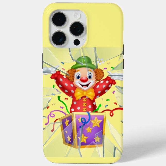 Coques Case-Mate iPhone drôle de clown sous le verre cassé (Verso)