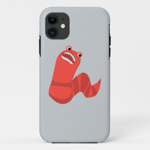 Coque iPhone 11 Drôle Drôle Cartoon Worm Mort de Mongolie