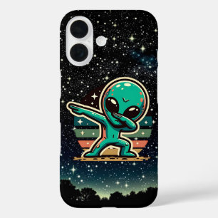 Coque Pour iPhone 16 Drôle Extraterrestrial Alien Dabbing