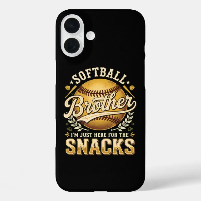 Coques Case-Mate iPhone Drôle Frère de Softball Snacks Sports (Verso)