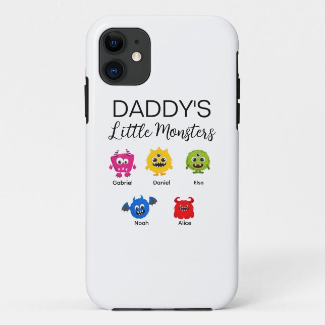 Coques Case-Mate iPhone Drôle Halloween le petit monstre de papa (Dos)