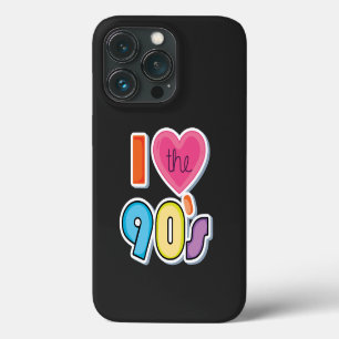 Case-Mate iPhone Case Drôle I Love The 90's, 1990's Theme Party
