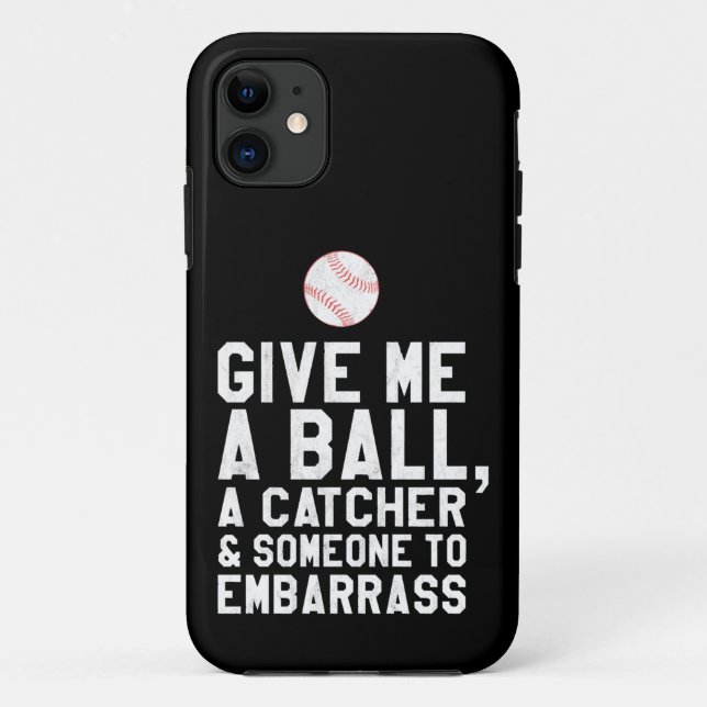 Coques Case-Mate iPhone Drôle Le Pitcher De Baseball Me Donne Un Bal (Dos)