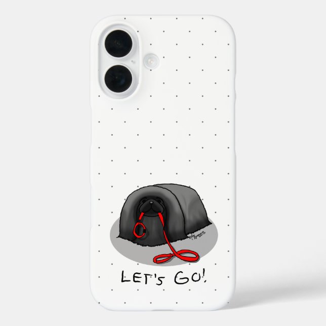 Coques Case-Mate iPhone Drôle Let's Go! pour une promenade Chien Pékinois  (Verso)