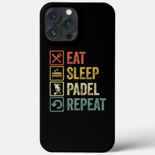 Case-Mate iPhone Case Drôle Mangez Sleep Padel Répéter Sports Vintages R