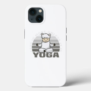 Case-Mate iPhone Case Drôle mignon lama faisant du yoga. drôle pose yoga