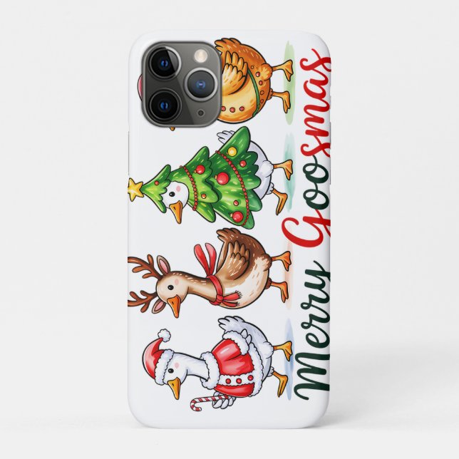Coques Case-Mate iPhone Drôle Noël Silly Goose (Dos)