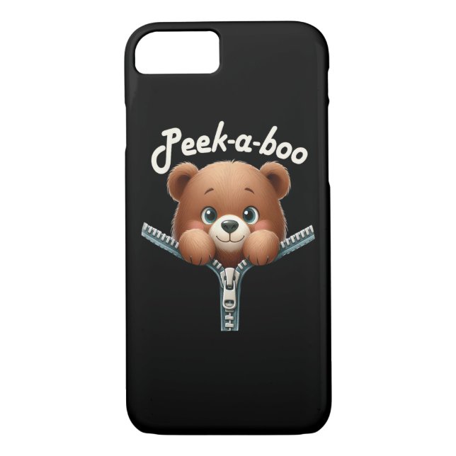 Coques Case-Mate iPhone Drôle - Peekabo - Ours (Dos)