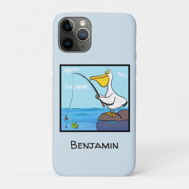 Coques Case-Mate iPhone Drôle pélican de pêche (Dos)