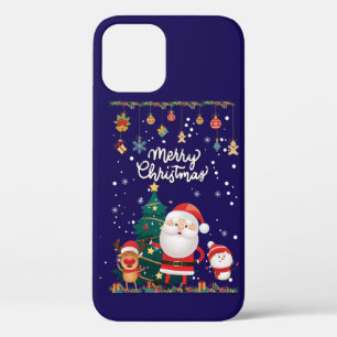 Case-Mate iPhone Case Drôle Père Noël, Snowman, Reindeer Joyeux Noël