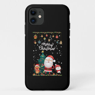 Case-Mate iPhone Case Drôle Père Noël, Snowman, Reindeer Joyeux Noël