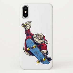 Case-Mate iPhone Case Drôle Père Noël sur skateboard Joyeux Noël