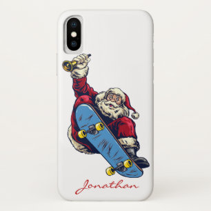 Case-Mate iPhone Case Drôle Père Noël sur skateboard Joyeux Noël