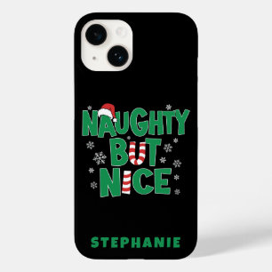Coque Case-Mate iPhone Drôle plaisanterie Noël Humour Naughty Mais Nice