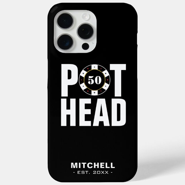 Coques Case-Mate iPhone Drôle Pot-Head Humour Poker (Verso)