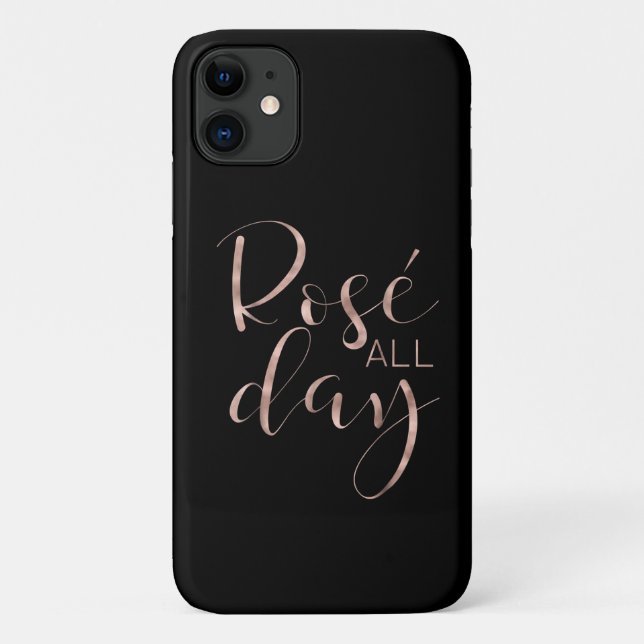 Coques Case-Mate iPhone Drôle Rose Cute toute la journée Vin Lover Cadeau (Dos)
