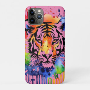 Case-Mate iPhone Case Drôle tigre coloré à l'aquarelle