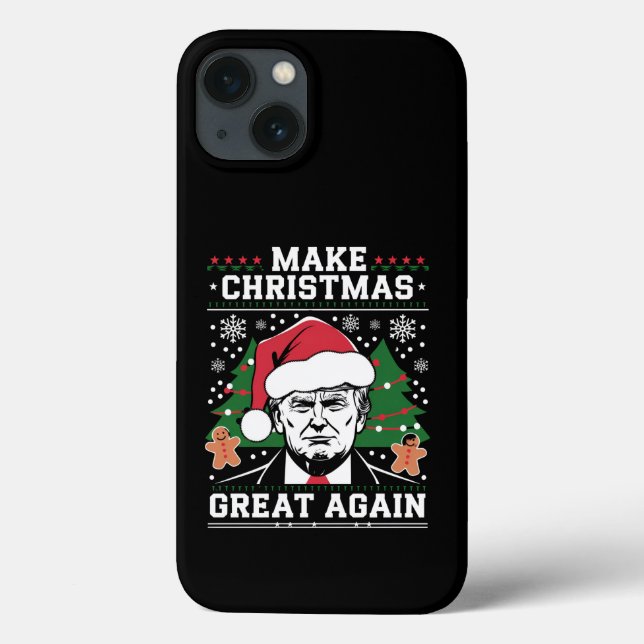 Coques Case-Mate iPhone Drôle Trump 2024 Faire Noël Grande Encore  (Verso)