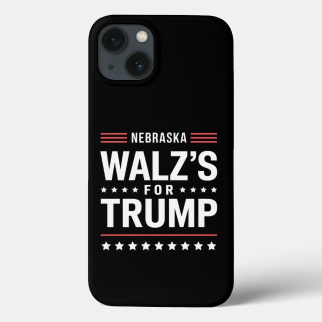 Coques Case-Mate iPhone Drôle Trump Vance Walz's Pour Trump Nebraska (Verso)